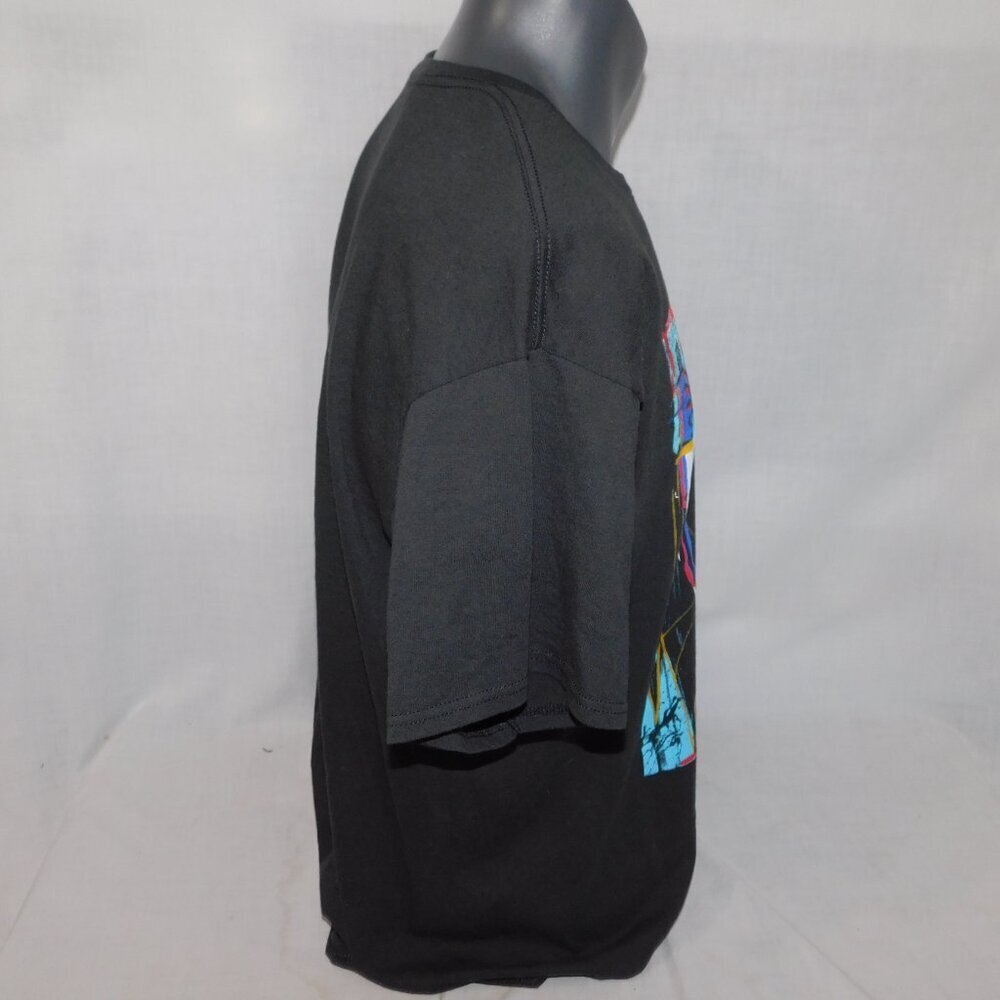 The ICON of Halloween GHOST FACE Black Graffiti Graphic T Shirt Mens XL - Picture 5 of 6